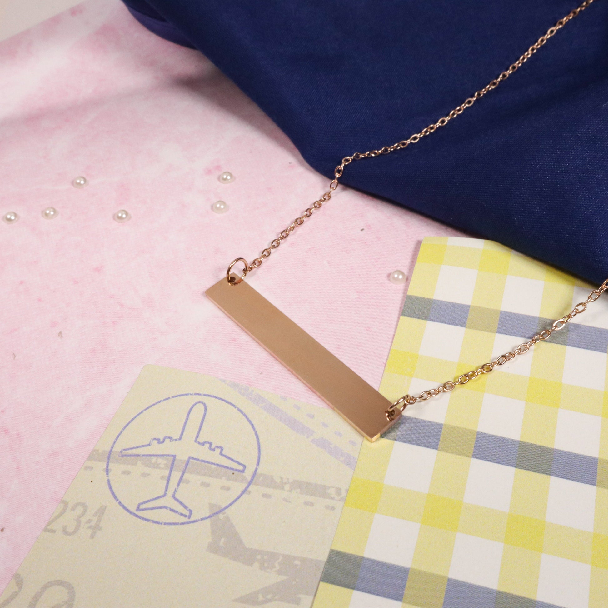 Signature Keepsake Necklace - Rose Gold Salty