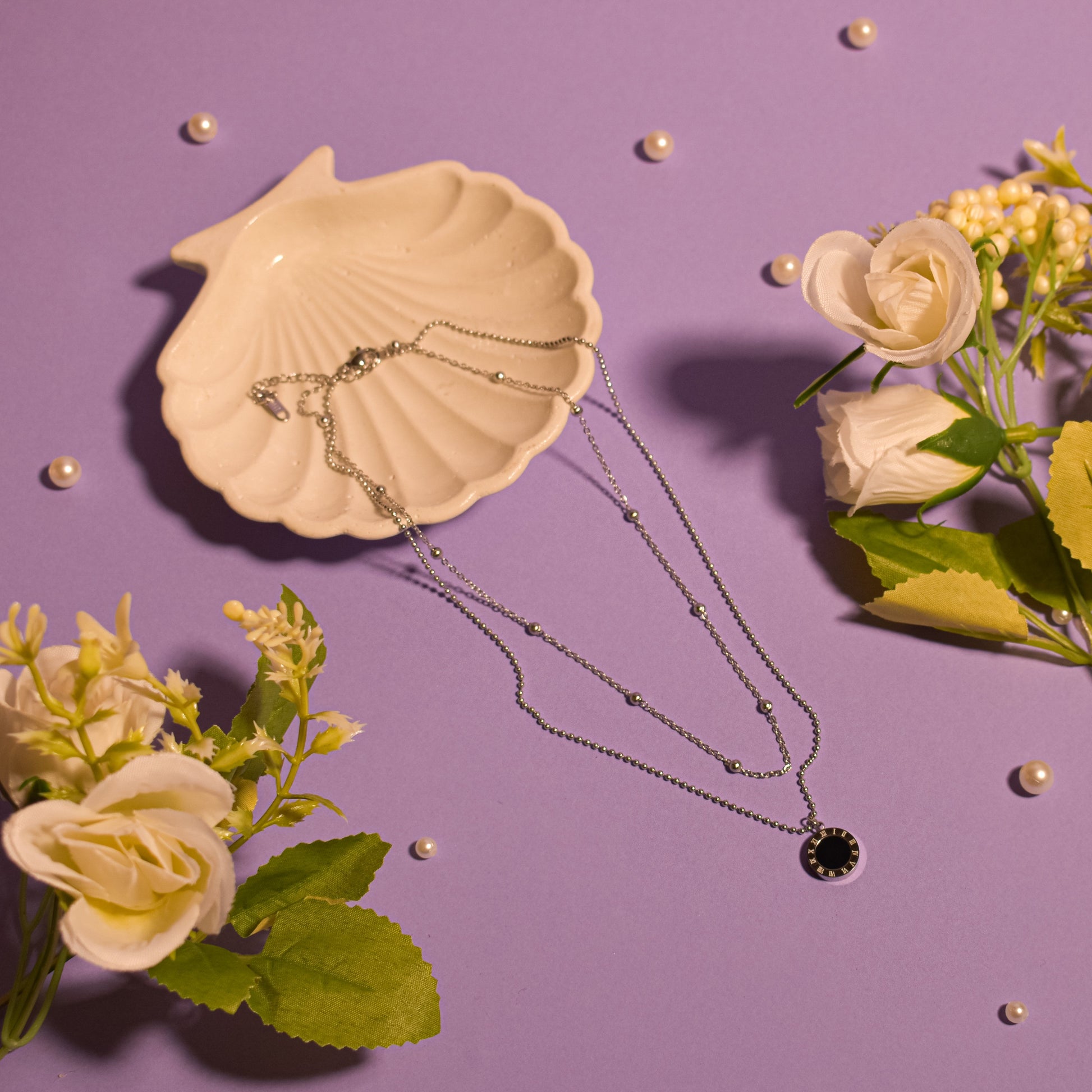 Silken Sheen Silver Necklace Salty