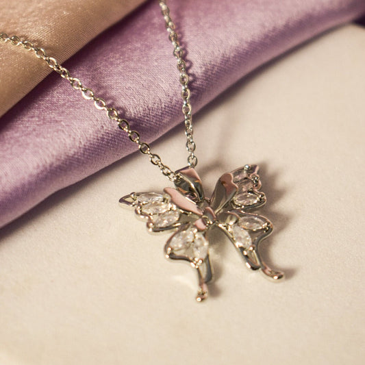 Silver Lumin Necklace Salty