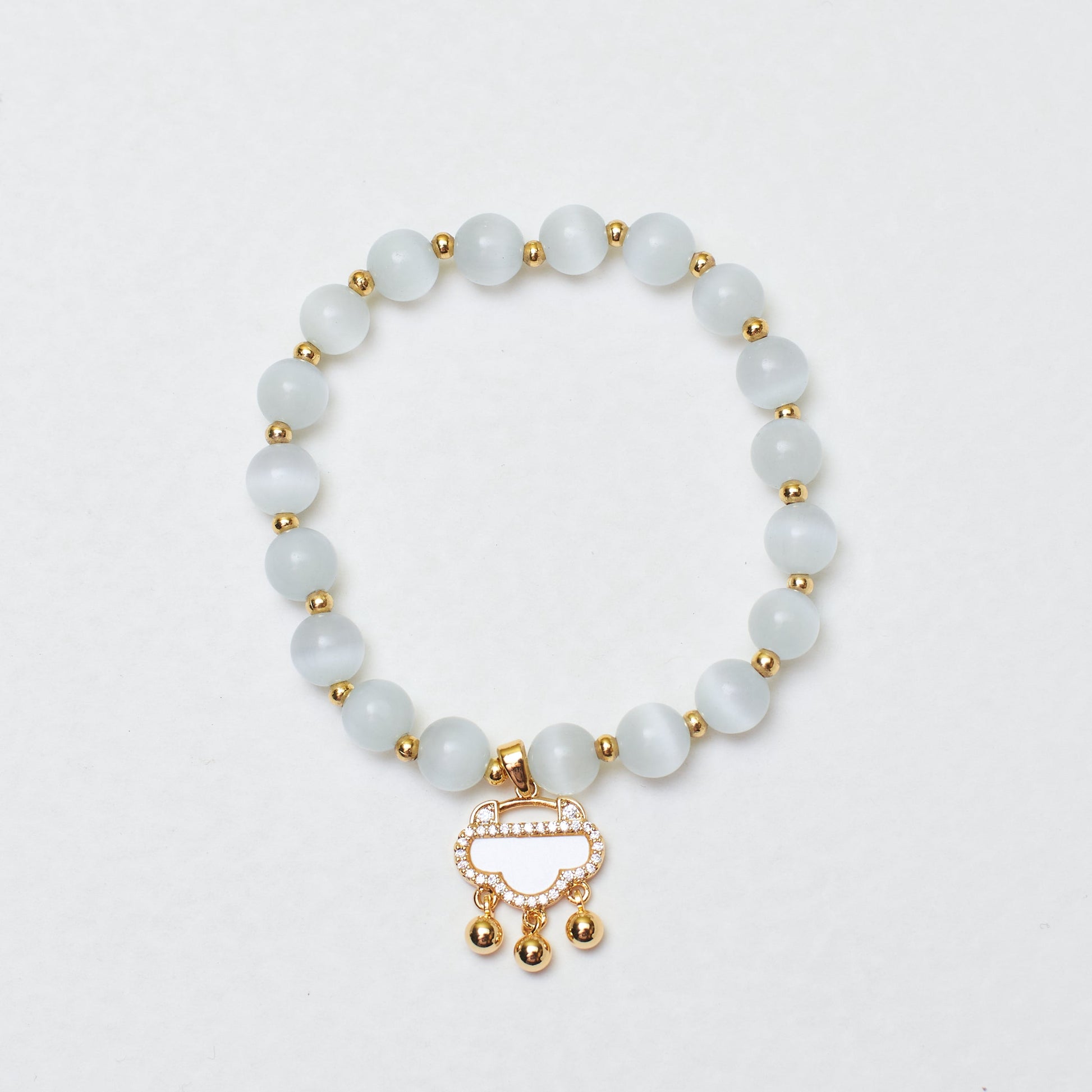 Soft Cloudstone Beaded Band Salty