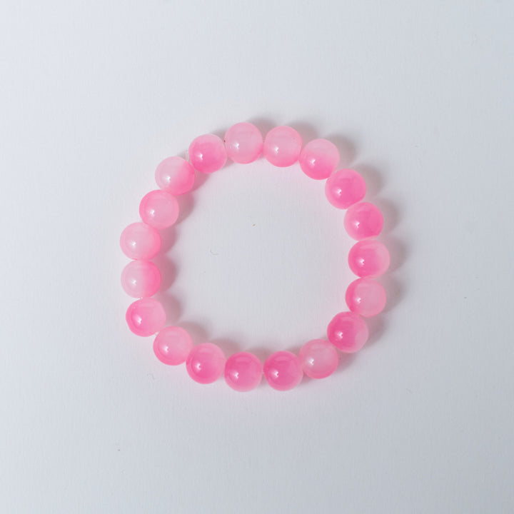 Soft Rose Quartz Beaded Bracelet Salty