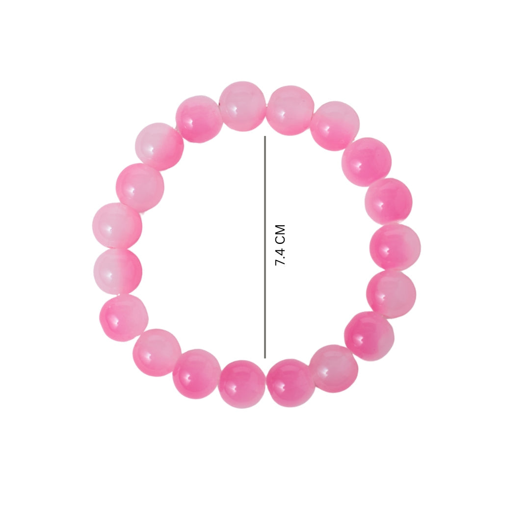 Soft Rose Quartz Beaded Bracelet | Salty