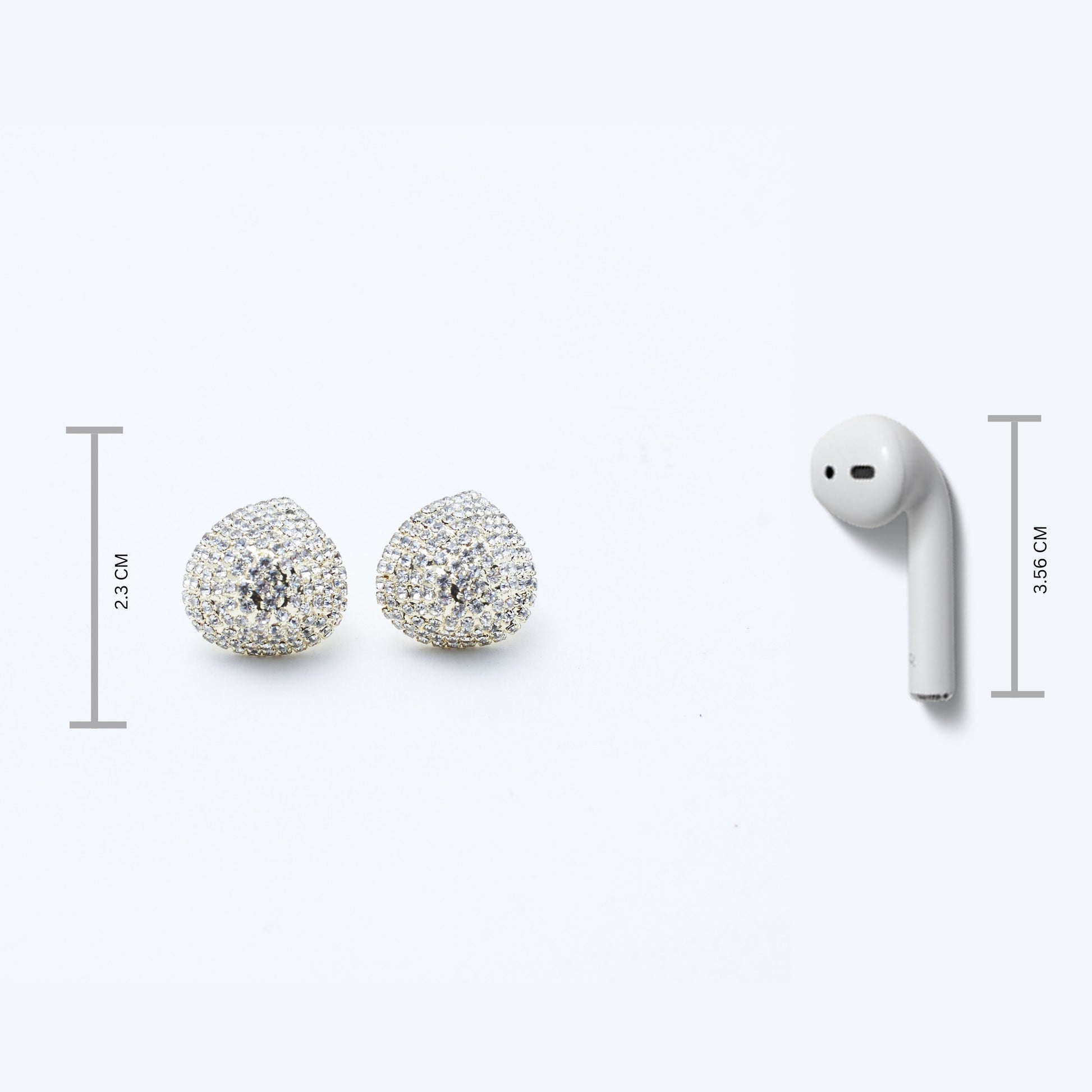 Solitaire Drop Studs Salty