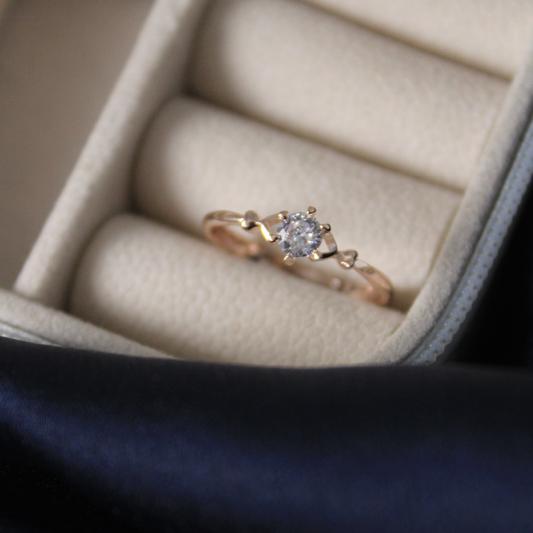 Solitaire Promise Ring Salty