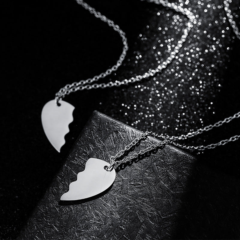 Soulmate Hearts Necklace for Couples (2 Necklaces) Salty