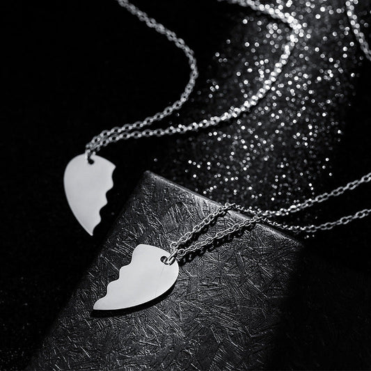 Soulmate Hearts Necklace for Couples (2 Necklaces) Salty