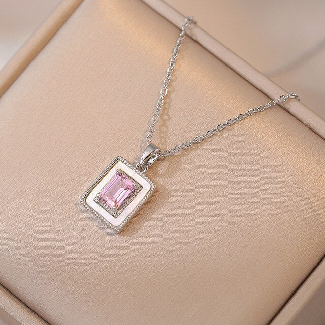 Sublime Pink silver Sophistication Necklace Salty