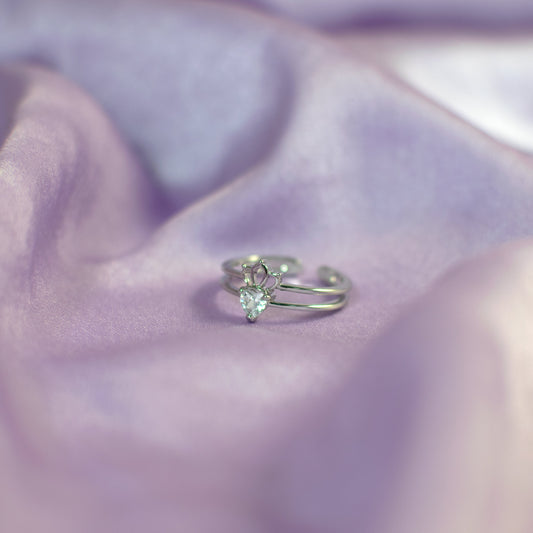 Stacked Silver Chic Ring Salty