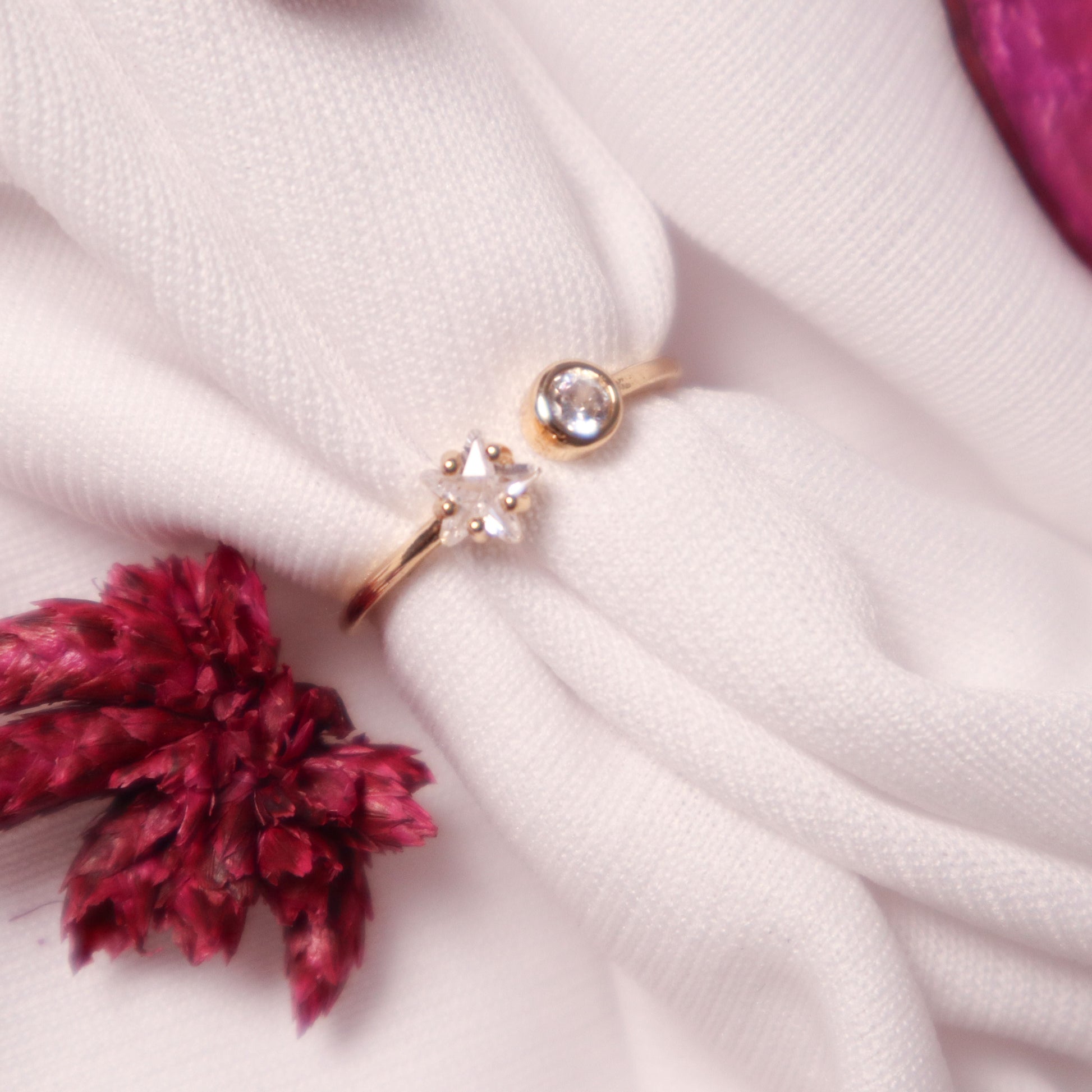 Star Cut Diamond Ring