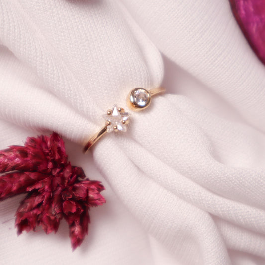 Star Cut Diamond Ring
