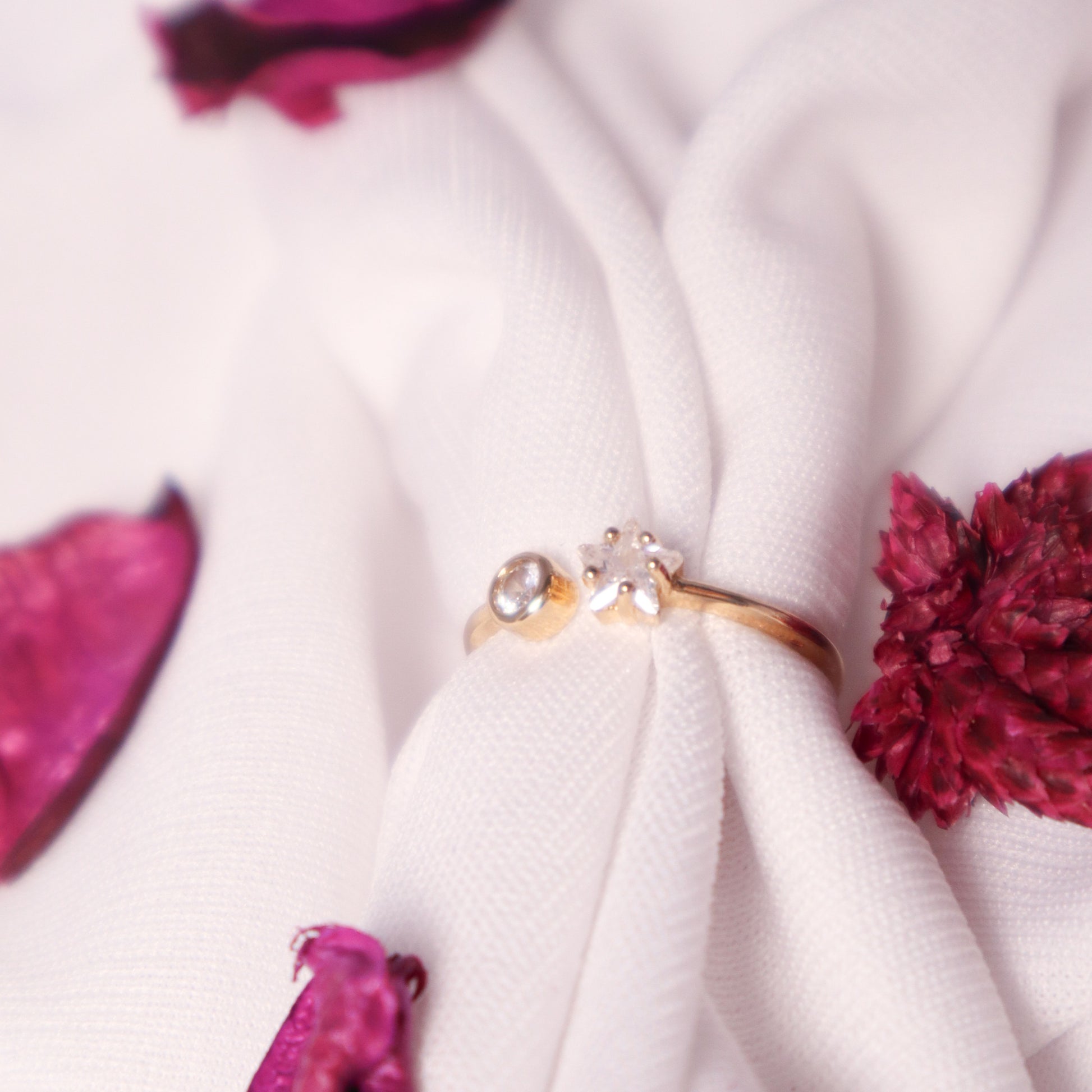 Star Cut Diamond Ring