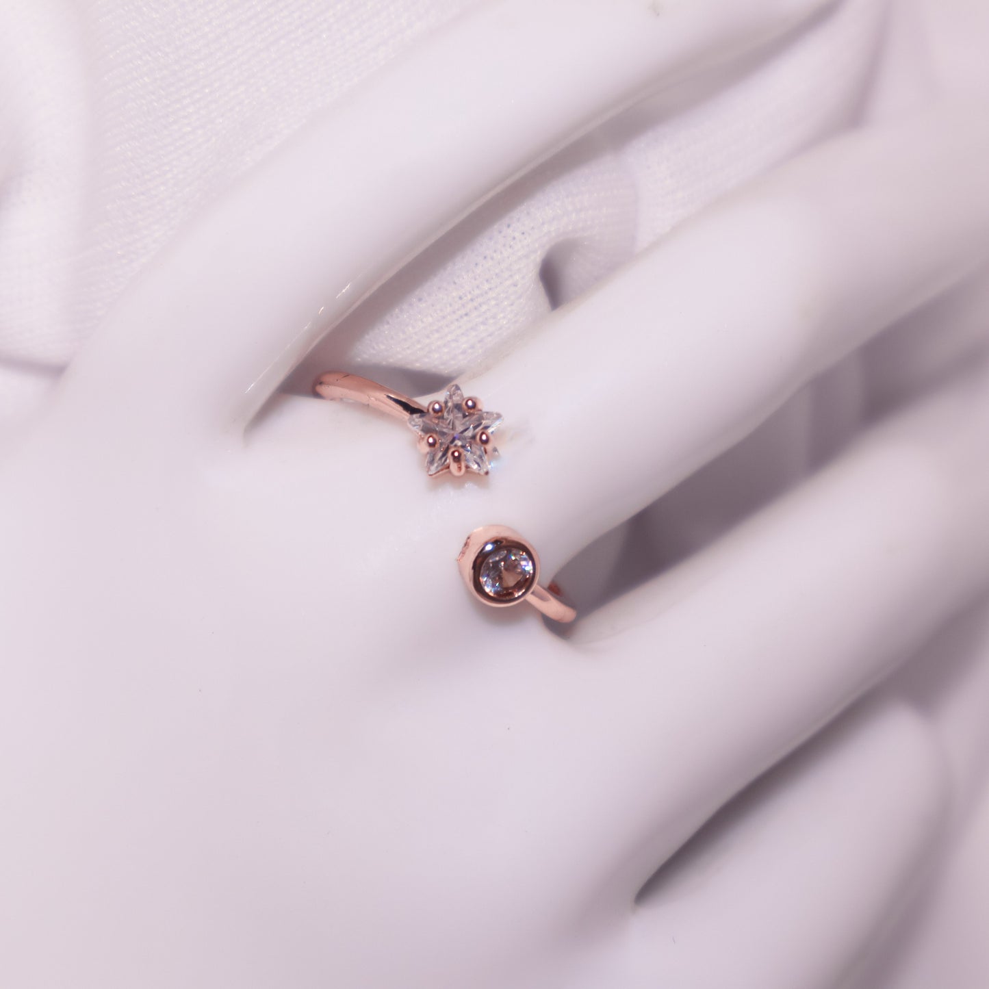Star Cut Diamond Ring