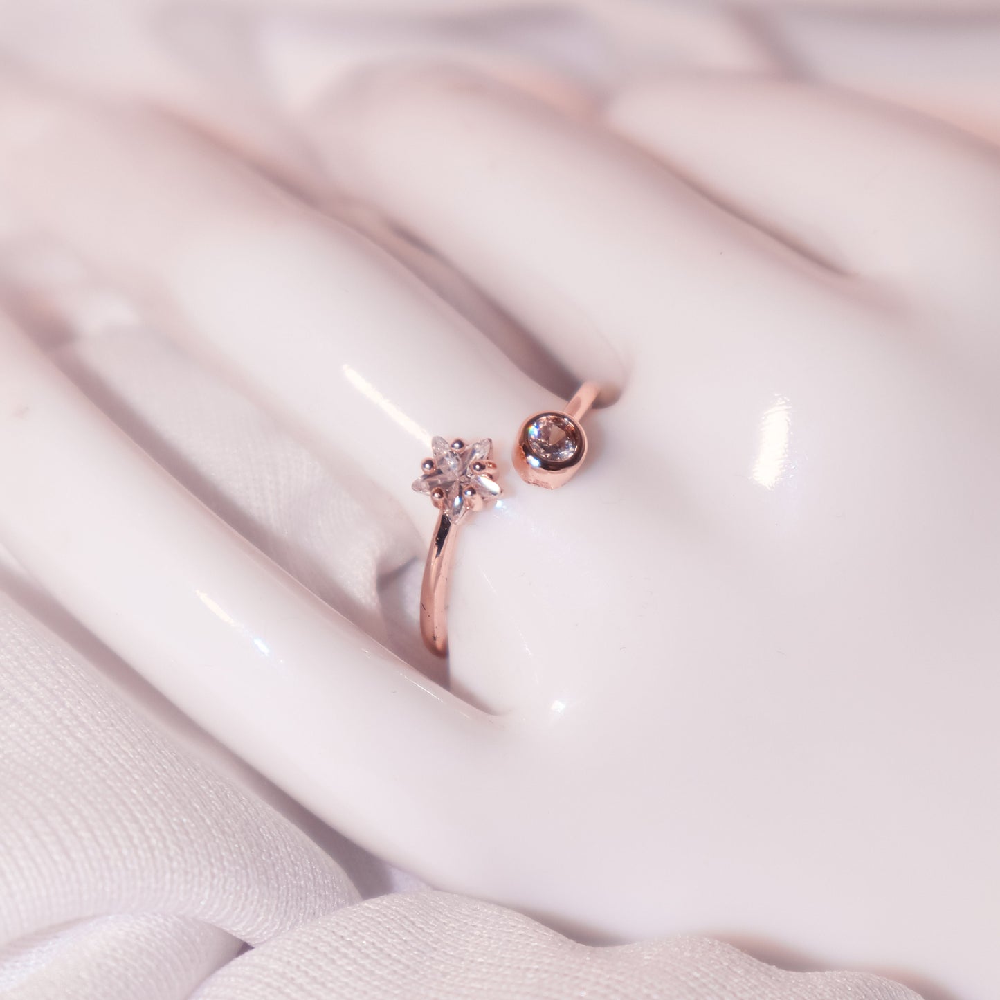 Star Cut Diamond Ring
