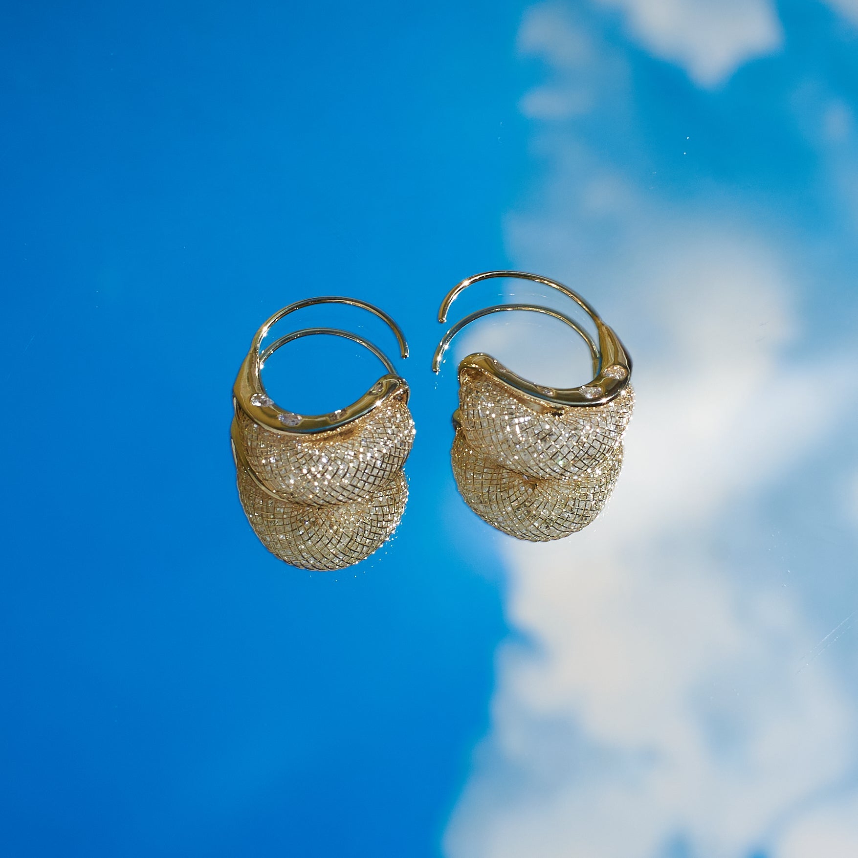 Stellar Swirl Hoops Salty