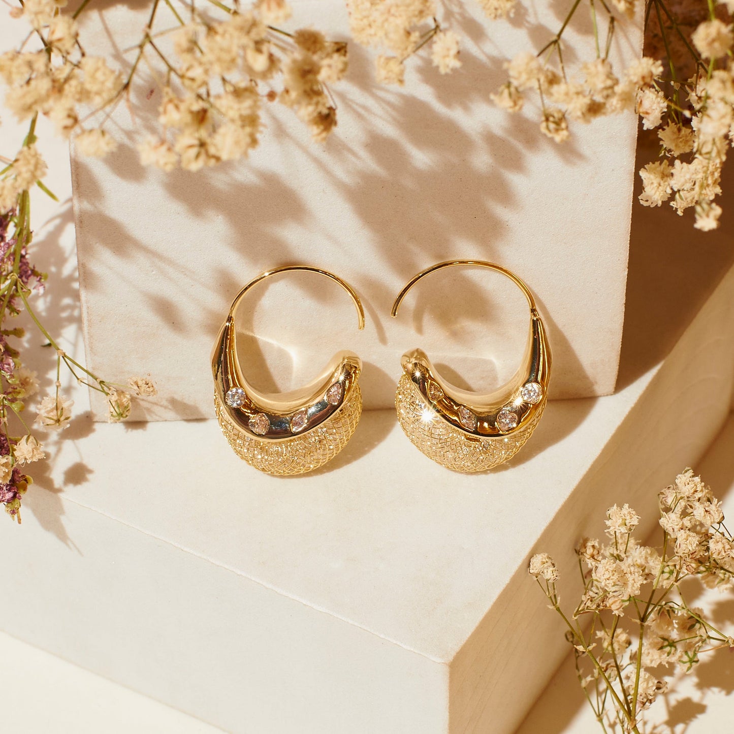 Stellar Swirl Hoops Salty