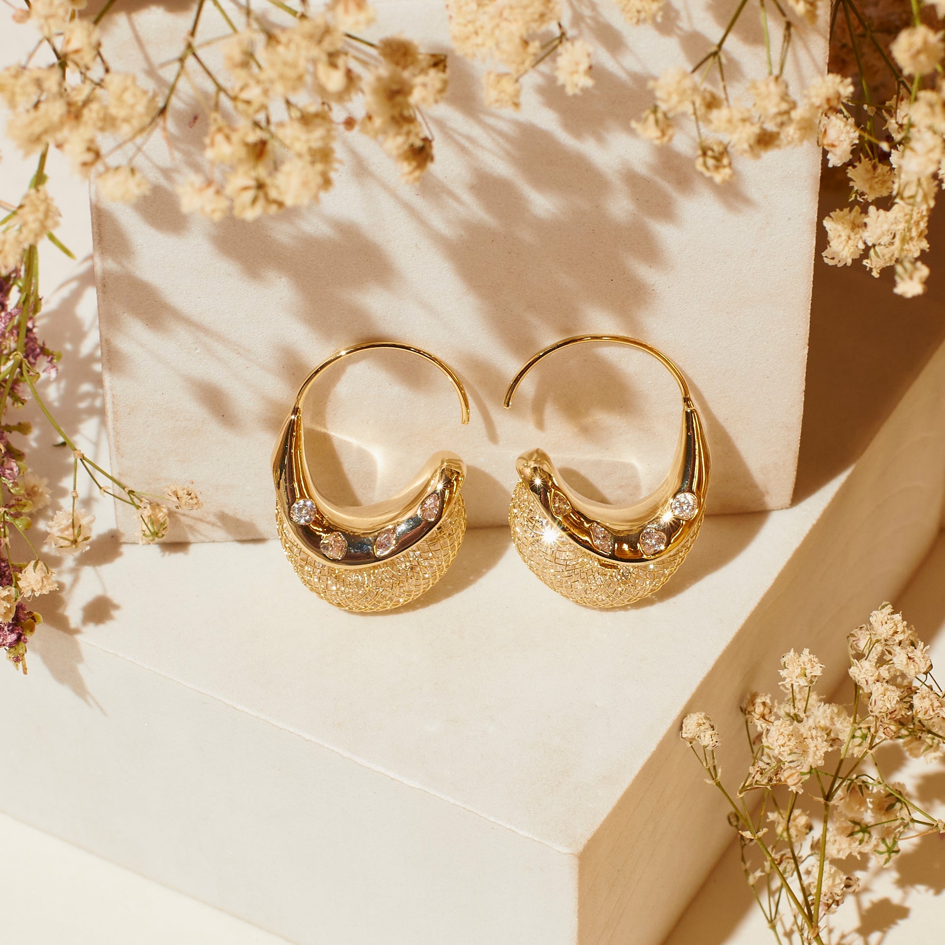 Stellar Swirl Hoops Salty
