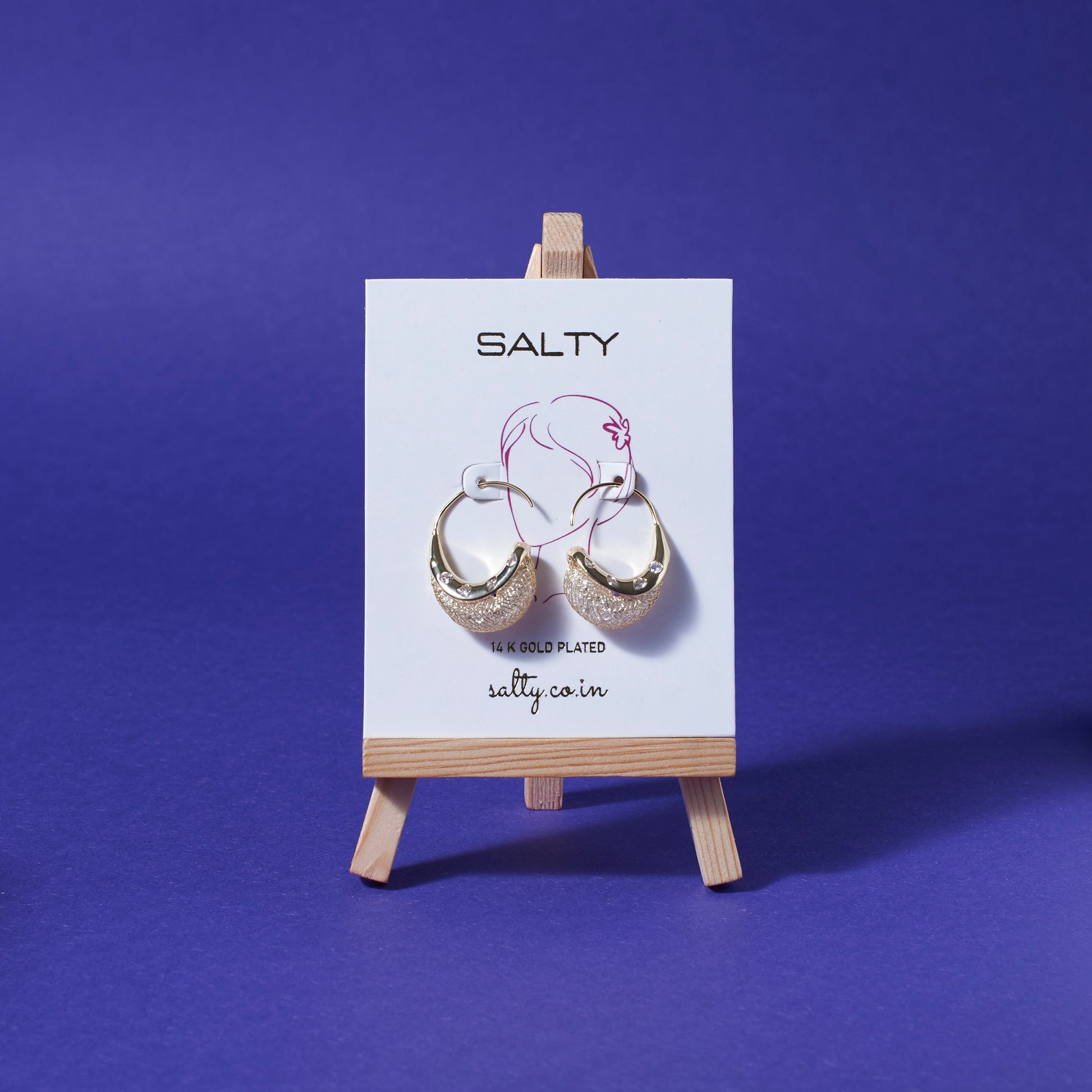 Stellar Swirl Hoops Salty