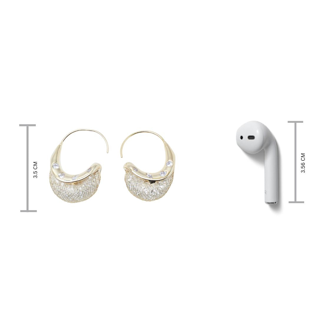 Stellar Swirl Hoops Salty
