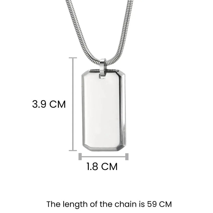 Stylish Steel Dog-Tag Chain | Salty