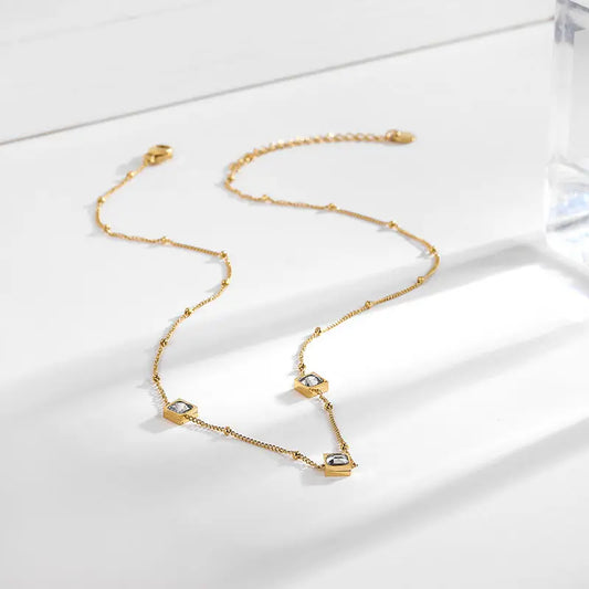 Supercali Diamond Necklace - Gold Salty