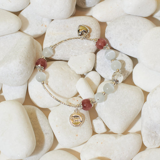 Sweetheart Rose Beaded Band Salty