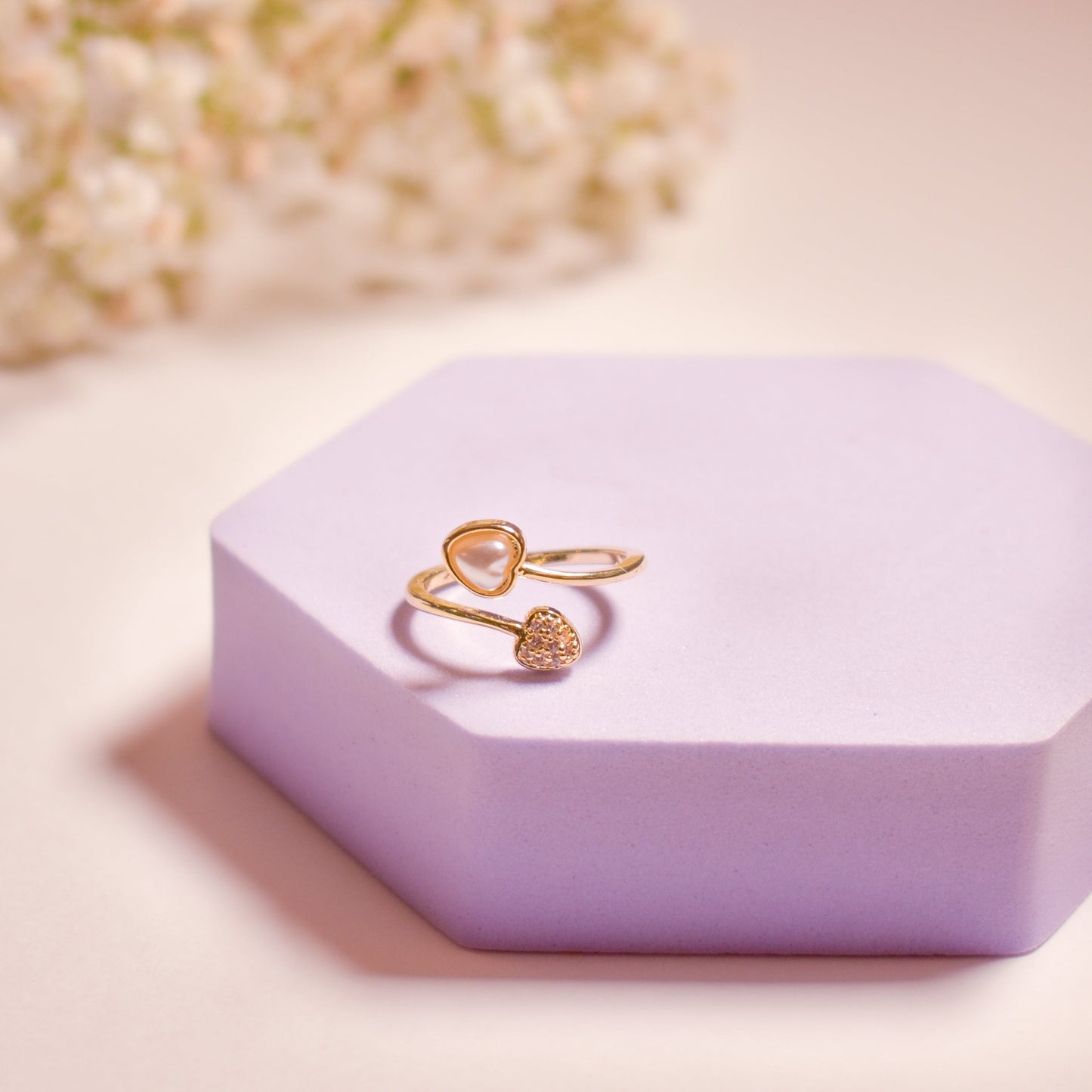 Tender Hearts Ring - Golden Salty