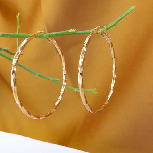 Textured Cute hoops