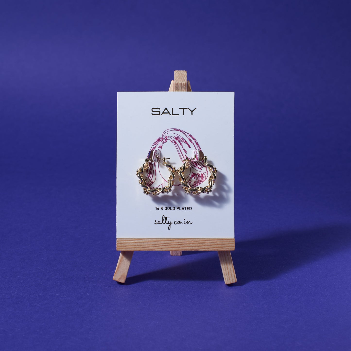 Timeless Twirl Hoops Salty
