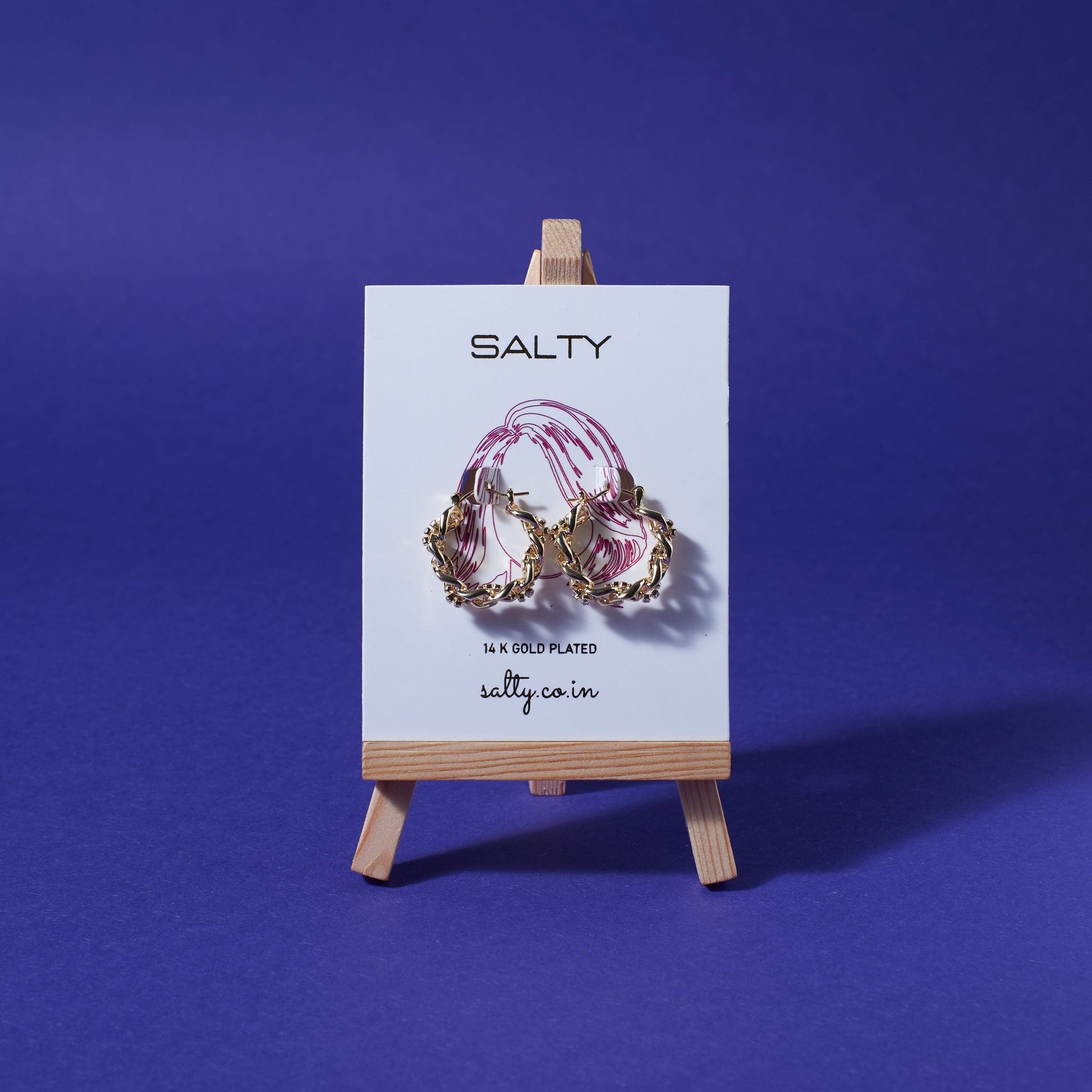 Timeless Twirl Hoops Salty