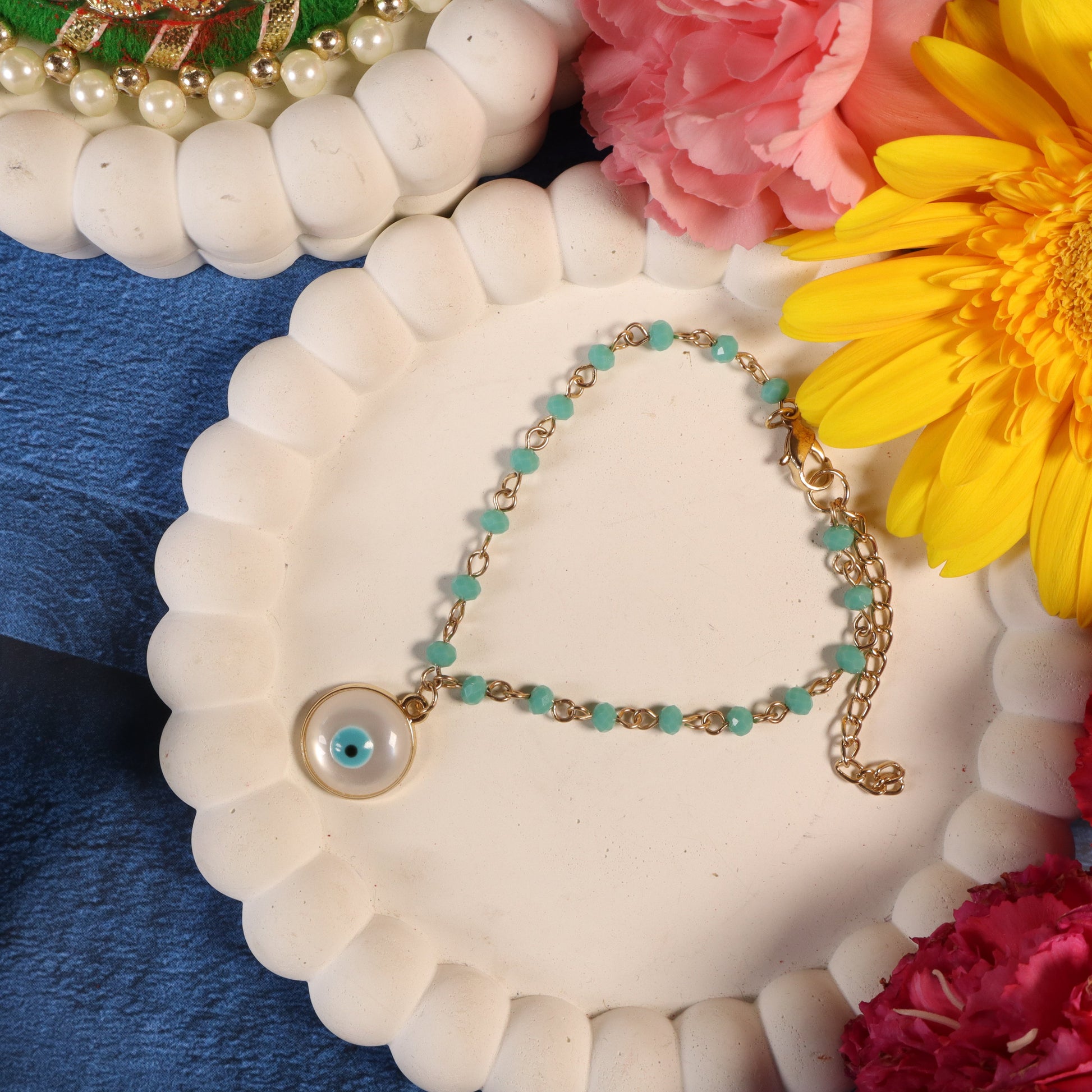 Traditional Blue Evil Eye Band Salty