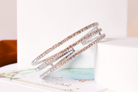 Triple Crystal Cuff