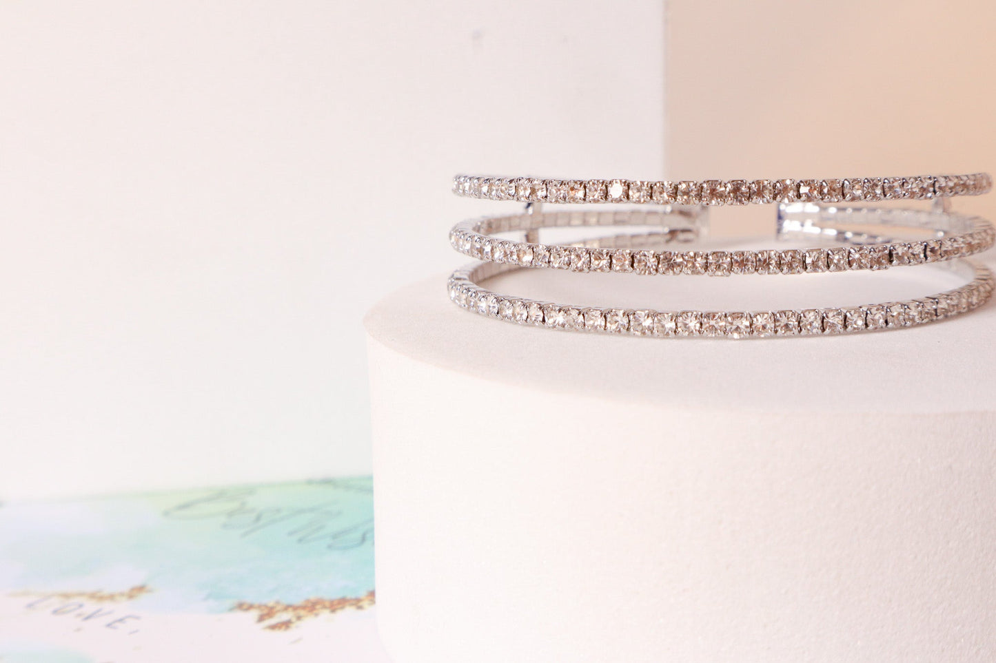 Triple Crystal Cuff