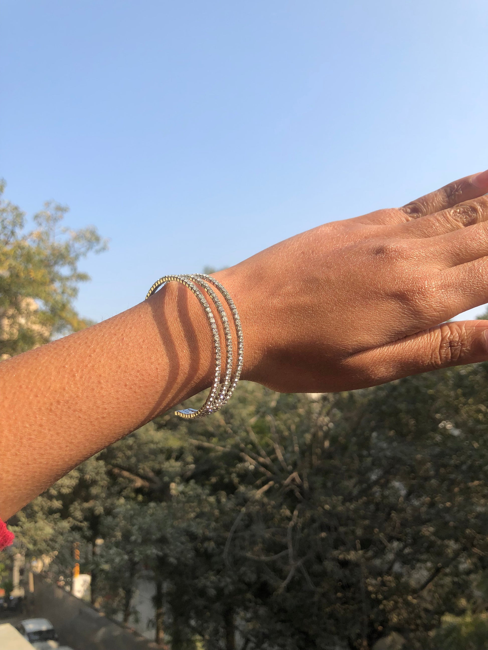 Triple Crystal Cuff