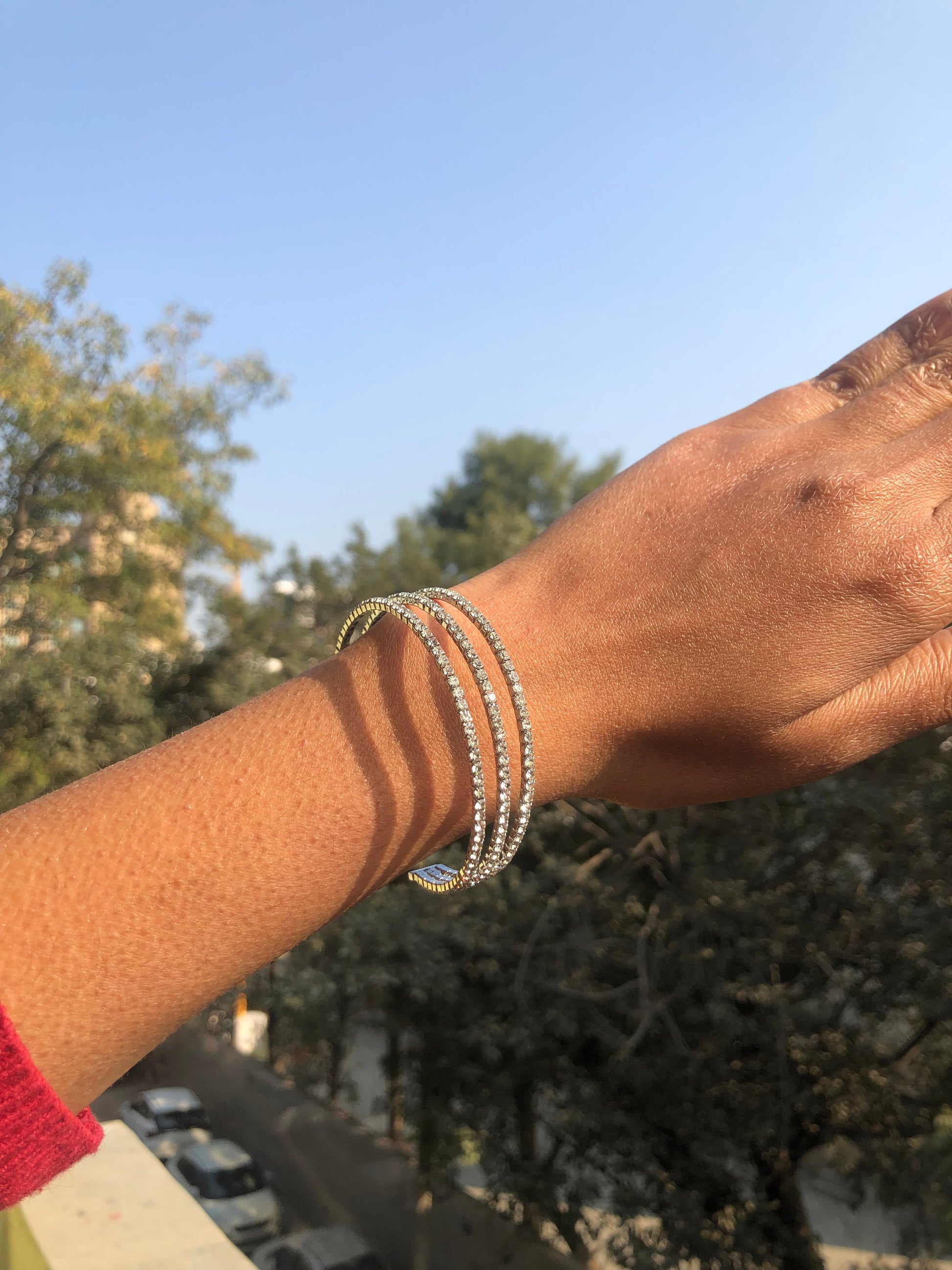 Triple Crystal Cuff