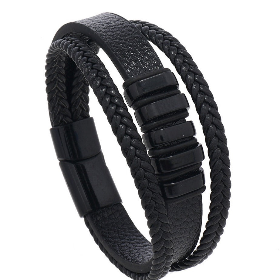 Urban Nomad Leather Band- black Salty Alpha