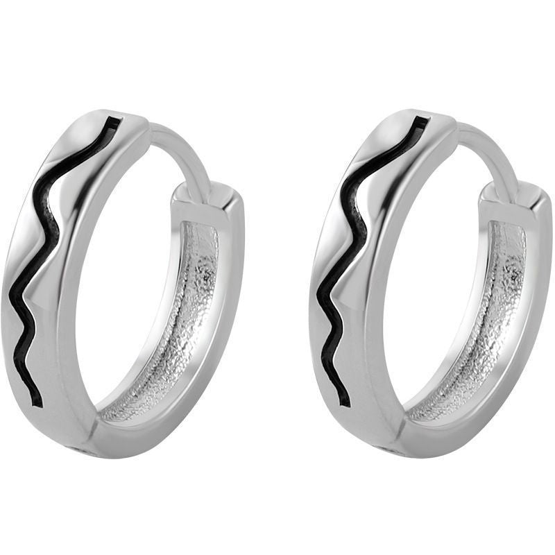 Vervain Silver Hoop Salty Alpha
