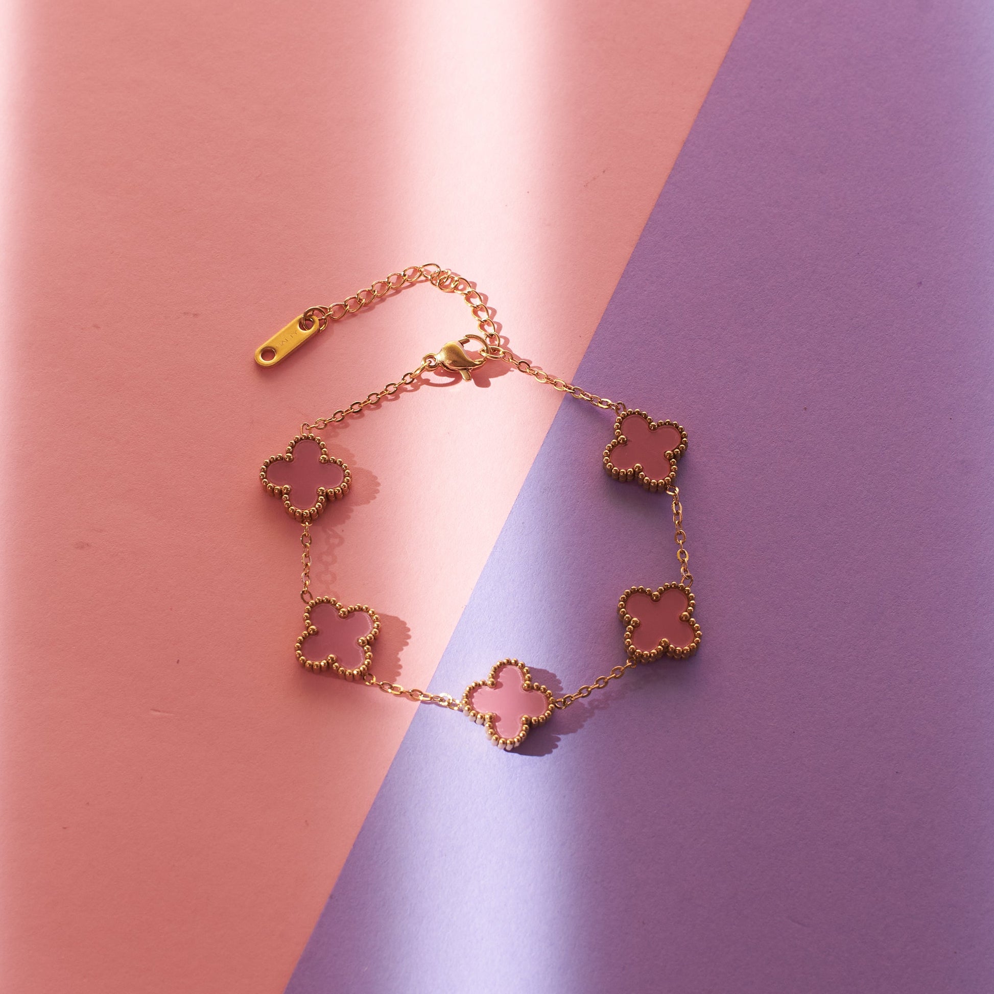 Vintage Alhambra Pink Bracelet Salty