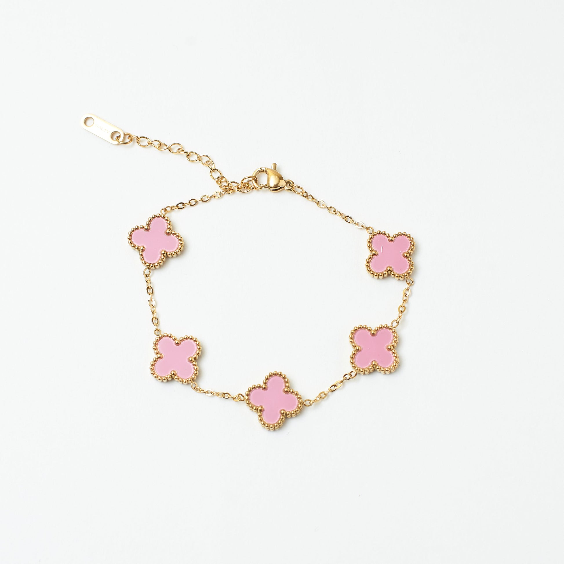 Vintage Alhambra Pink Bracelet Salty