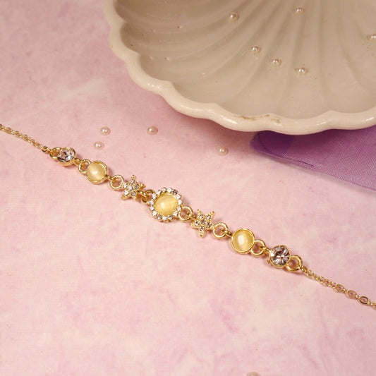 Vintage Citrine Elegance Bracelet Salty
