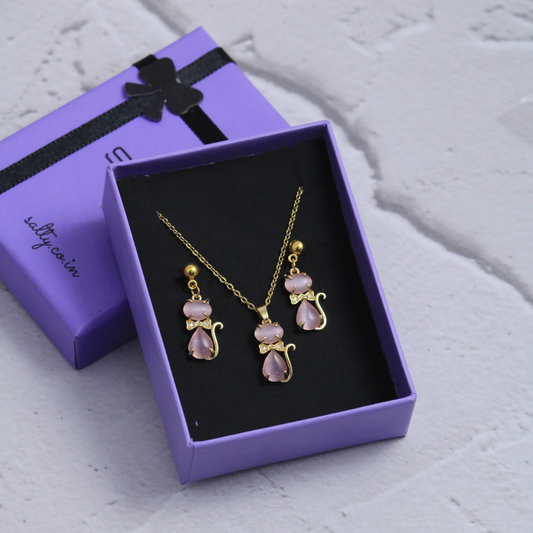 Web Of Beauty Earrings and Necklace Set