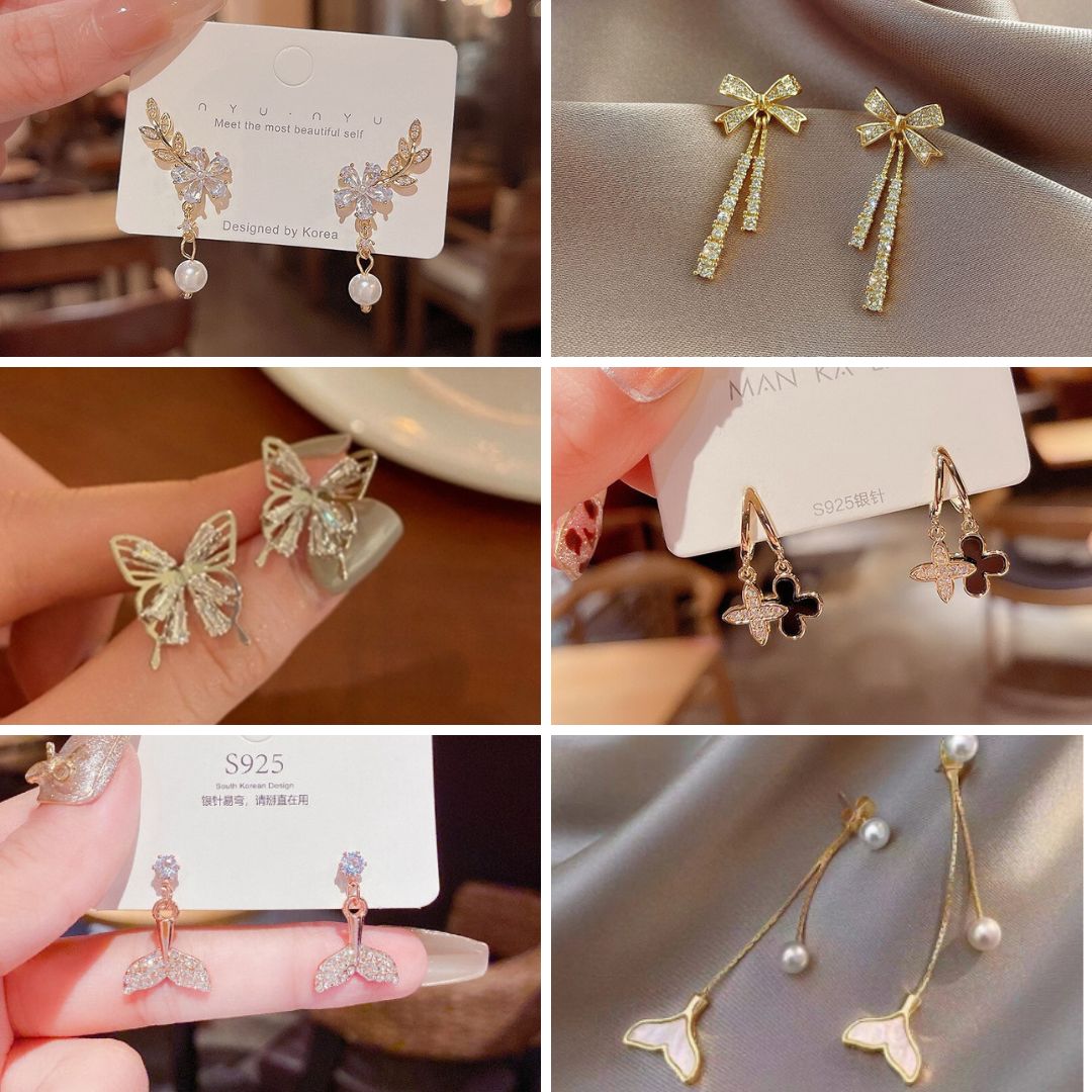 Combo of 6 Super Beautiful Earring Collection Salty