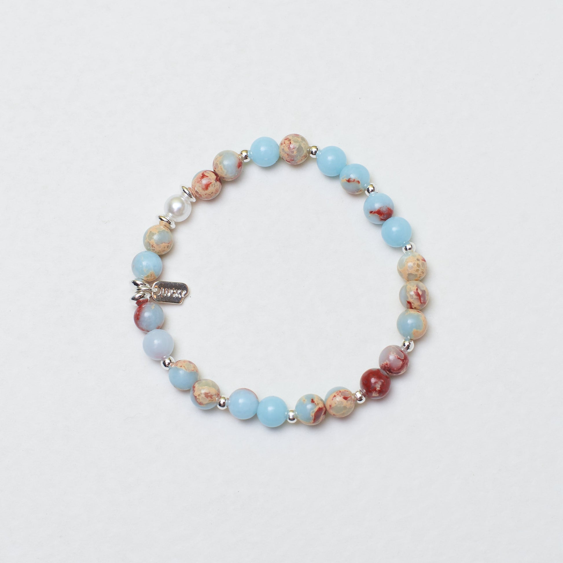 Whimsical Beaded Stone Band Salty