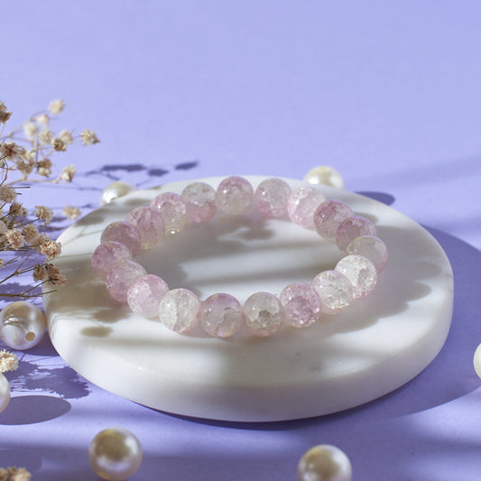 Whisper of Pink Beaded Bracelet Salty
