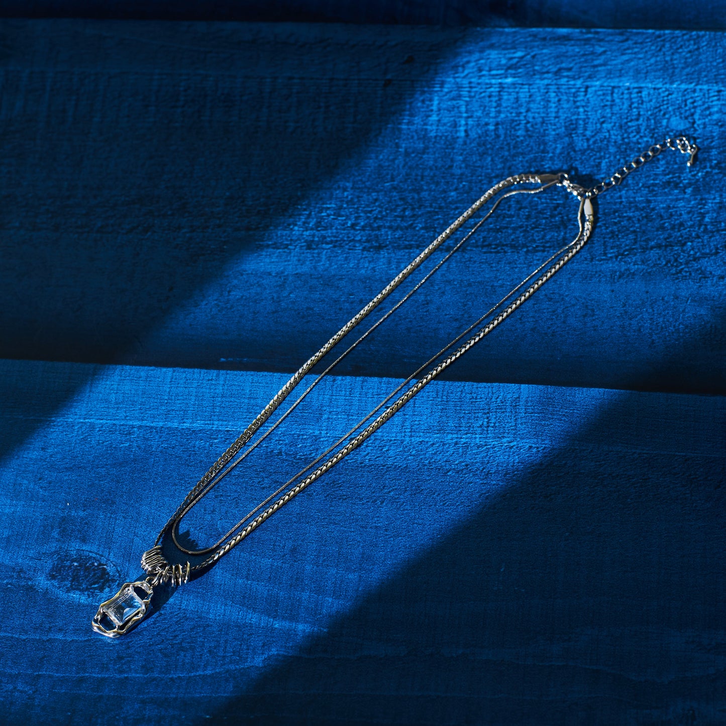 White Gem Chic Necklace Salty Alpha