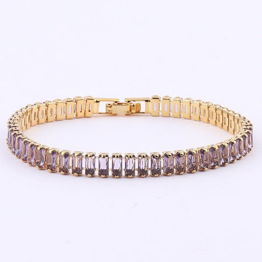Wine Tennis Bracelet