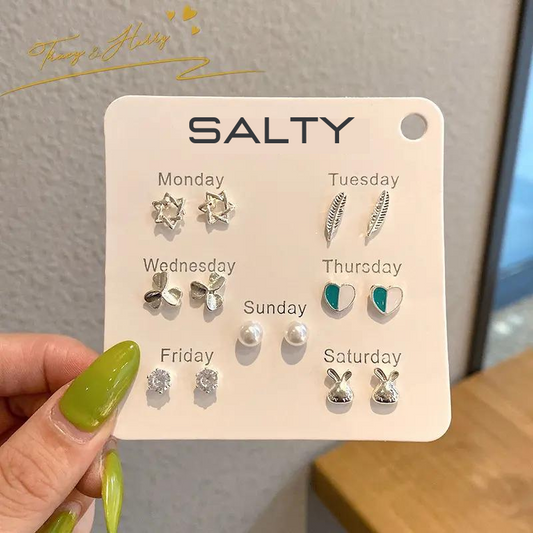 "Wishes" Weekly 7 Stud Earrings