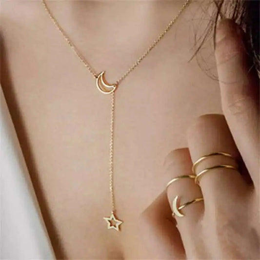 You Are My Moon And Star Necklace