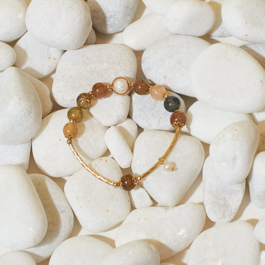 Zen Stone Beaded Band Salty