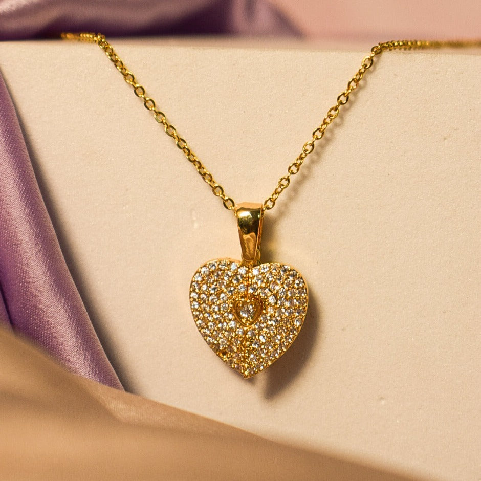 Zircon Laid Chic Necklace Salty
