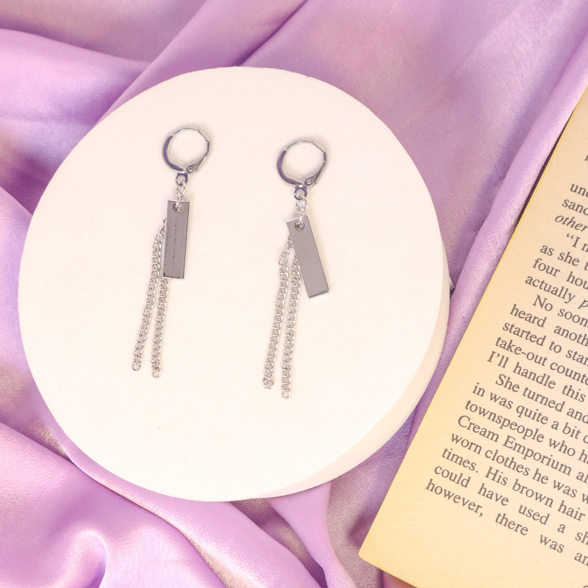 Classy Metal K-Pop Style Earrings